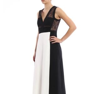BCBGMaxAzria Maxi Gown Floor Length Black and White Size 2